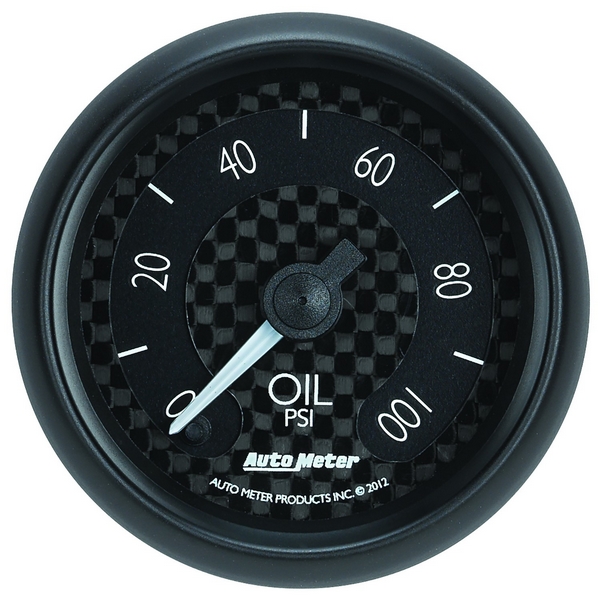 2-1/16" OIL PRESSURE, 0-100 PSI, GT